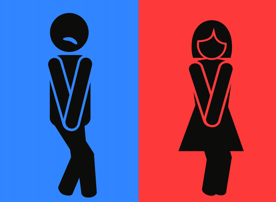 Icone spiritose toilets uomo e donna