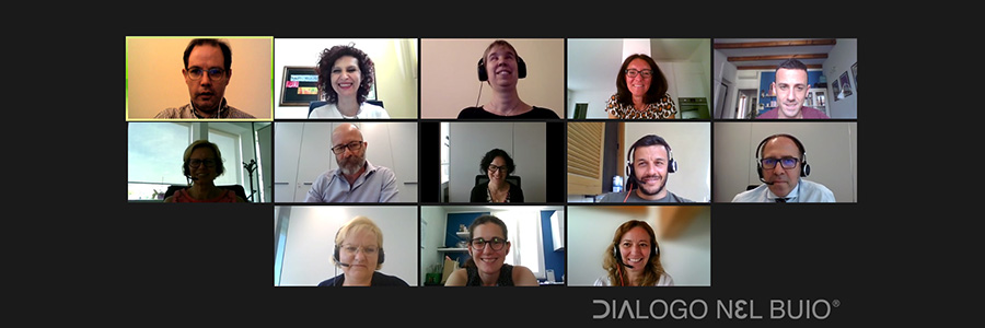Screenshot dell'incontro con il team di Vittoria Assicurazioni