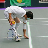 Tennista non vedente